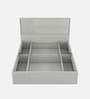 Casada Queen Size Bed With Full Hydraulic Storage In Pumic Grey Finish