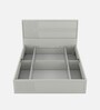 Casada Queen Size Bed With Full Hydraulic Storage In Pumic Grey Finish