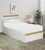 Casada Single Bed In White Finish With Box Storage