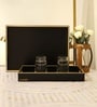 CasaGold Black Leather Tray