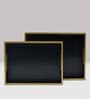 CasaGold Black Leather Tray
