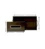 CasaGold Combo Leather Tray with Tissue Box-Black