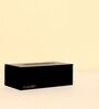 CasaGold Combo Leather Tray with Tissue Box-Black