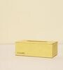CasaGold Combo Leather Tray with Tissue Box-Cream Twill