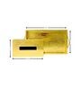 CasaGold Combo Leather Tray with Tissue Box-Gold