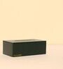 CasaGold Combo Leather Tray with Tissue Box-Green