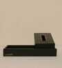 CasaGold Combo Leather Tray with Tissue Box-Green