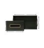 CasaGold Combo Leather Tray with Tissue Box-Green