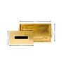CasaGold Combo Leather Tray with Tissue Box-Rose Gold