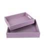 CasaGold Lavender Leather Tray