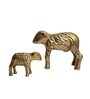 CasaGold Premium Lamb Golden Metal Figurine