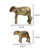 CasaGold Premium Lamb Golden Metal Figurine
