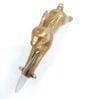 CasaGold Rabbit Gold Antique Stainless Steel Pizza,Sandwich & Pastry Cutter
