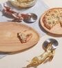 CasaGold Rabbit Gold Antique Stainless Steel Pizza,Sandwich & Pastry Cutter