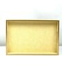 CASAGOLD SET OF 2 LEATHER TRAY WITH TISSUE HOLDER SET