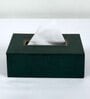 CASAGOLD SET OF 2 LEATHER TRAY WITH TISSUE HOLDER SET