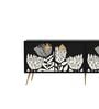  Tulip  Bone Inlay Media Unit And Entertainment Console Unit