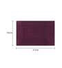 Casanova Bath Mat 50 x W 80 cm in Burgundy Color