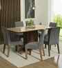 Cascada 6 Seater Dining Set In Brown & Beige Finish
