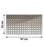 Cascade Brown Anti-Slip Shower Mat 35 X 67 cm
