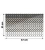 Cascade Grey Anti-Slip Shower Mat 35 X 67 cm
