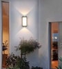 Cascade Sand Black Outdoor Wall Sconce LED Up Down Light