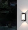 Cascade Sand Black Outdoor Wall Sconce LED Up Down Light