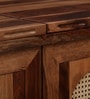 Caserta Sheesham Wood Bar Cabinet In Rustic Teak Finish
