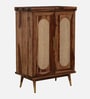 Caserta Sheesham Wood Bar Cabinet In Rustic Teak Finish