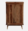 Caserta Sheesham Wood Bar Cabinet In Rustic Teak Finish
