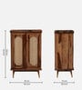 Caserta Sheesham Wood Bar Cabinet In Rustic Teak Finish