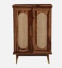Caserta Sheesham Wood Bar Cabinet In Rustic Teak Finish