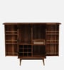 Caserta Sheesham Wood Bar Cabinet In Rustic Teak Finish