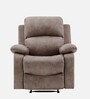 Casey Fabric 1 Seater Manual Recliner In Brown Colour