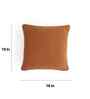 Cashew Rust 100% Combed Cotton Bubble16X16 Inches Knitted Cushion Cover