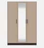 Cashmere 3 Door Wardrobe In Wyoming Maple & Frappe Finish with Mirror