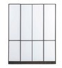 Cashmere 4 Door Wardrobe in Dark Brown Finish
