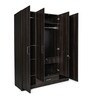 Cashmere 4 Door Wardrobe in Dark Brown Finish