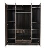 Cashmere 4 Door Wardrobe in Dark Brown Finish