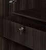 Cashmere 4 Door Wardrobe in Dark Brown Finish