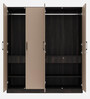 Cashmere 4 Door Wardrobe In Wyoming Maple & Frappe Finish with Mirror