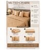 Cashmere Beige 300TC 100% Cotton Solid & Quilted Double Bedding Set
