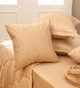 Cashmere Beige 300TC 100% Cotton Solid & Quilted Double Bedding Set