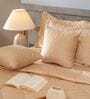 Cashmere Beige 300TC 100% Cotton Solid & Quilted Double Bedding Set