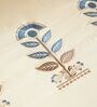 Cashmere Beige 300TC 100% Cotton Solid Flat Embroidered Super King Bedsheet With 2 Pillow Covers