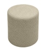 Cashmere Boucle Pouffe In Beige Colour