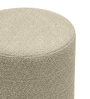 Cashmere Boucle Pouffe In Beige Colour