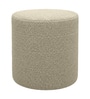 Cashmere Boucle Pouffe In Beige Colour