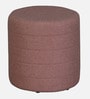 Cashmere Boucle Pouffe In Pink Colour