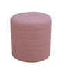 Cashmere Boucle Pouffe In Pink Colour
